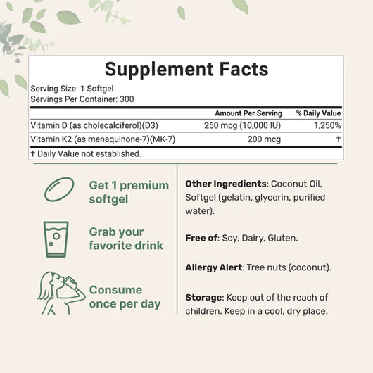 NutriCore Vitamin D3 & K2